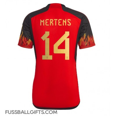 Belgien Dries Mertens #14 Fußballbekleidung Heimtrikot WM 2022 Kurzarm